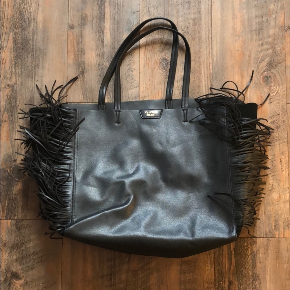 EUC Victoria’s Secret Black Fringe Tote